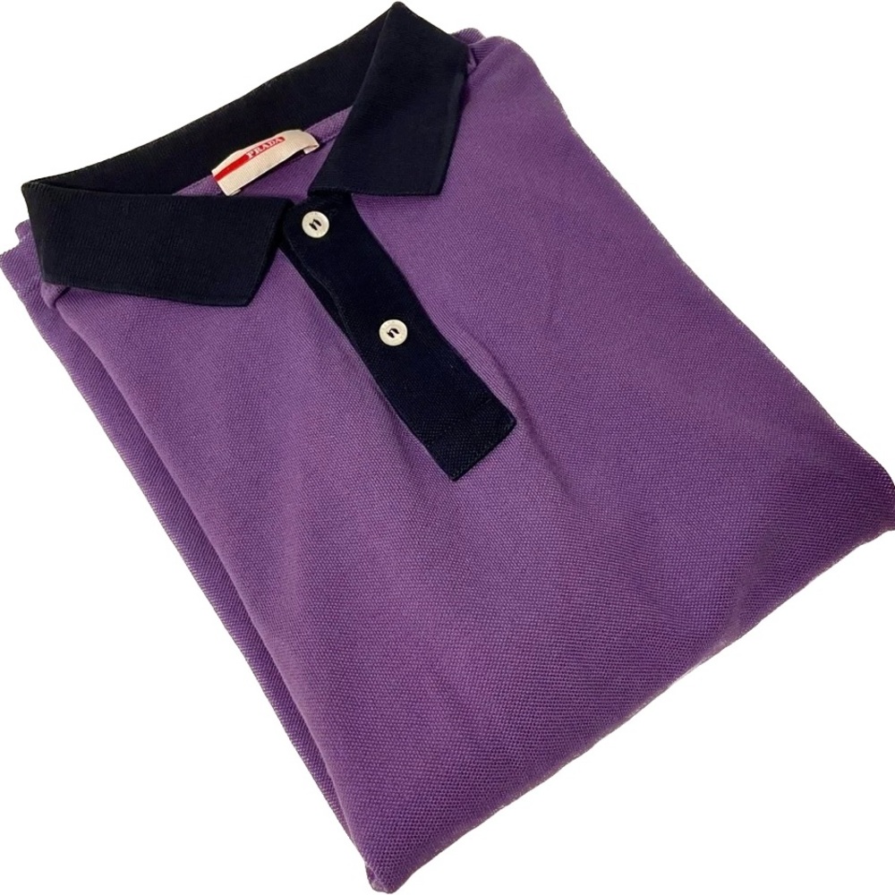 Mens PRADA Polo Shirt in Purple